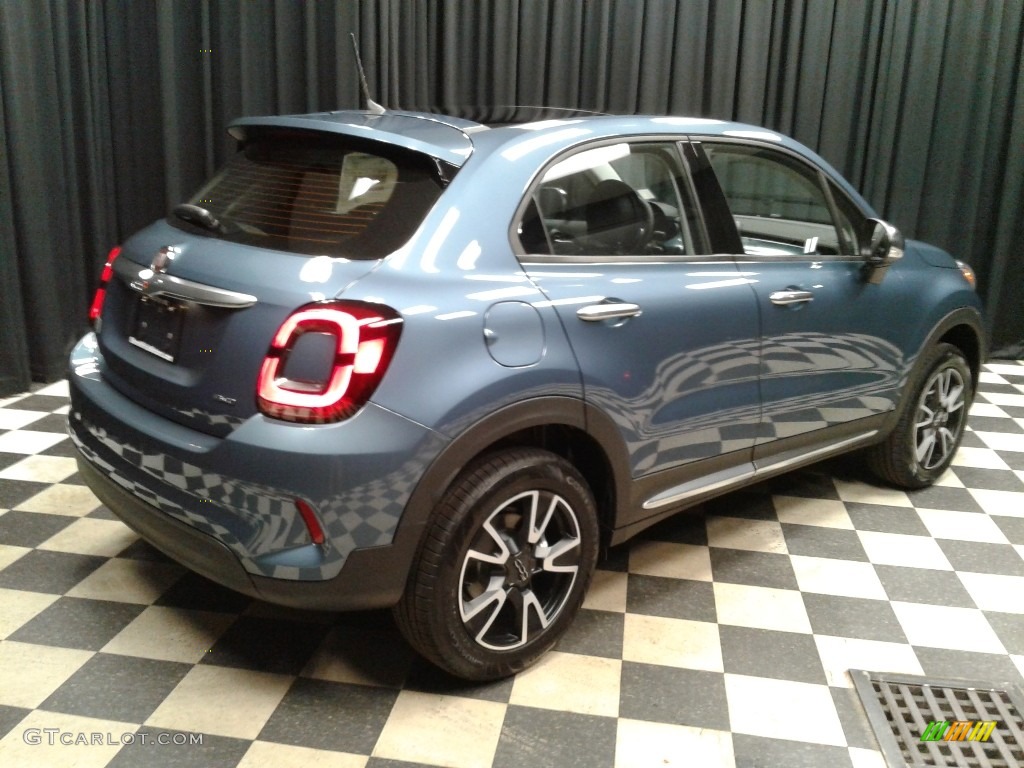 2019 500X Blue Sky Edition AWD - Blue Sky Metallic / Black/Blue photo #6