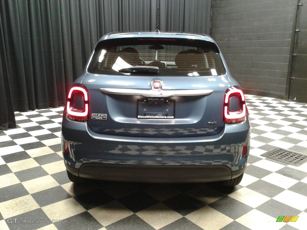 2019 500X Blue Sky Edition AWD - Blue Sky Metallic / Black/Blue photo #7