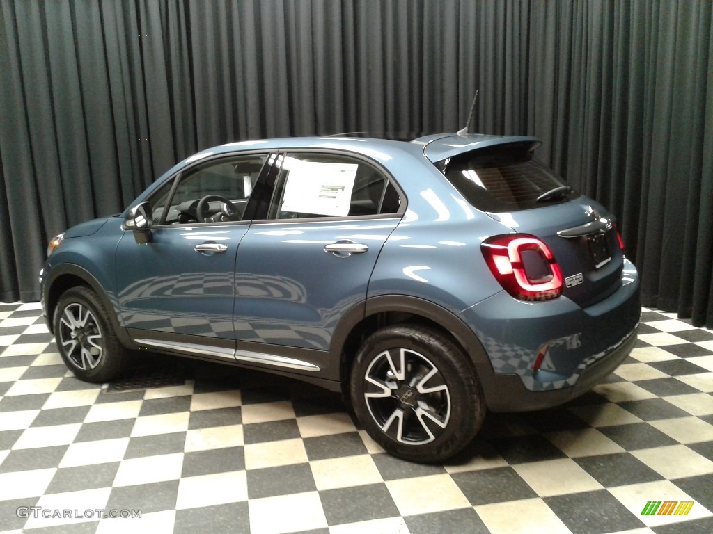 2019 500X Blue Sky Edition AWD - Blue Sky Metallic / Black/Blue photo #8
