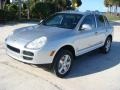 2004 Crystal Silver Metallic Porsche Cayenne S  photo #3