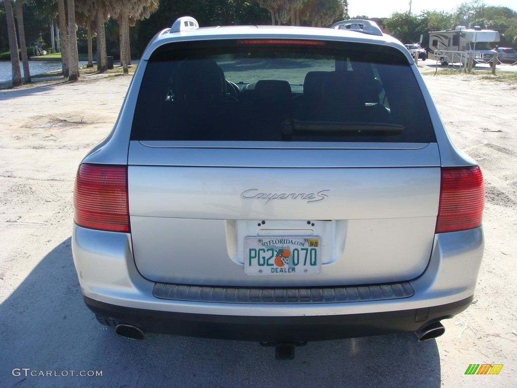 2004 Cayenne S - Crystal Silver Metallic / Black photo #6