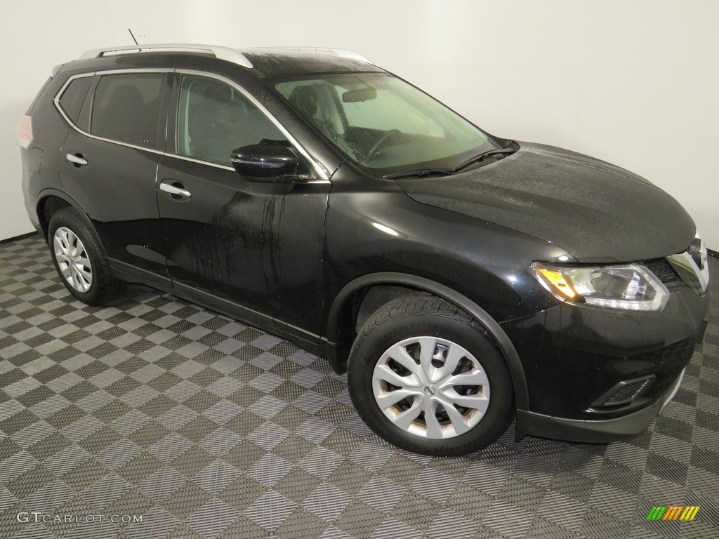2016 Rogue S AWD - Magnetic Black / Charcoal photo #2