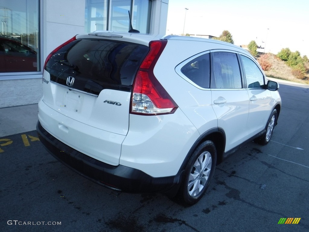 2012 CR-V EX-L 4WD - White Diamond Pearl / Beige photo #8