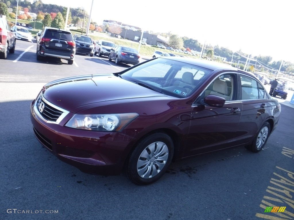 2010 Accord LX Sedan - Basque Red Pearl / Ivory photo #5