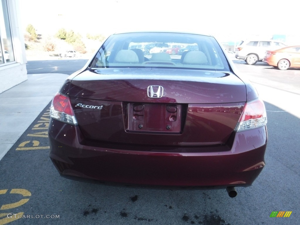 2010 Accord LX Sedan - Basque Red Pearl / Ivory photo #8