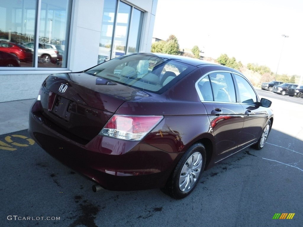 2010 Accord LX Sedan - Basque Red Pearl / Ivory photo #9
