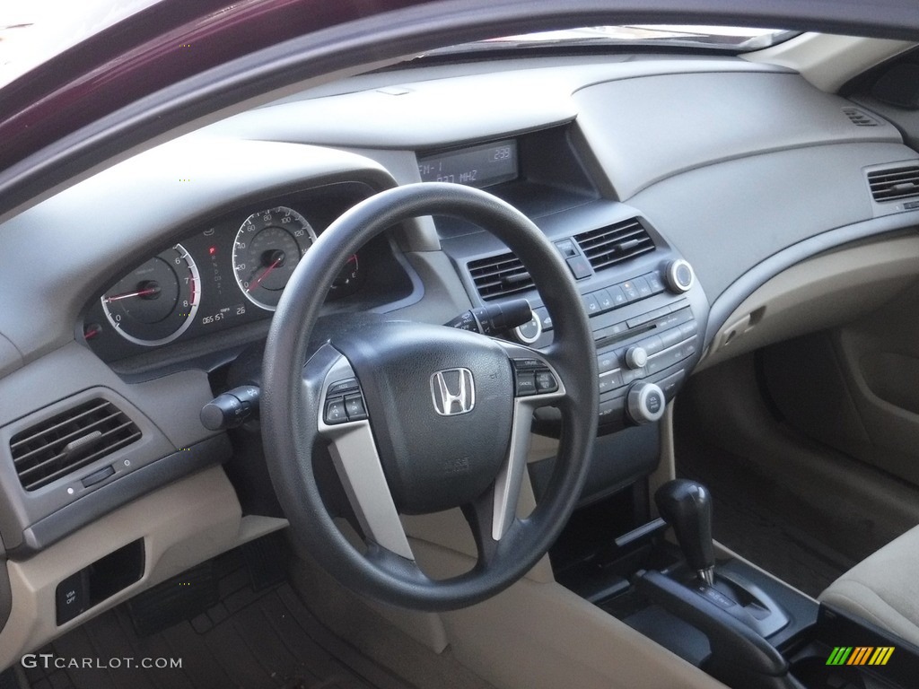 2010 Accord LX Sedan - Basque Red Pearl / Ivory photo #11