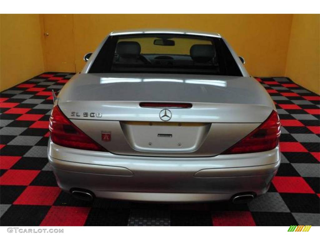 2003 SL 500 Roadster - Brilliant Silver Metallic / Ash photo #5