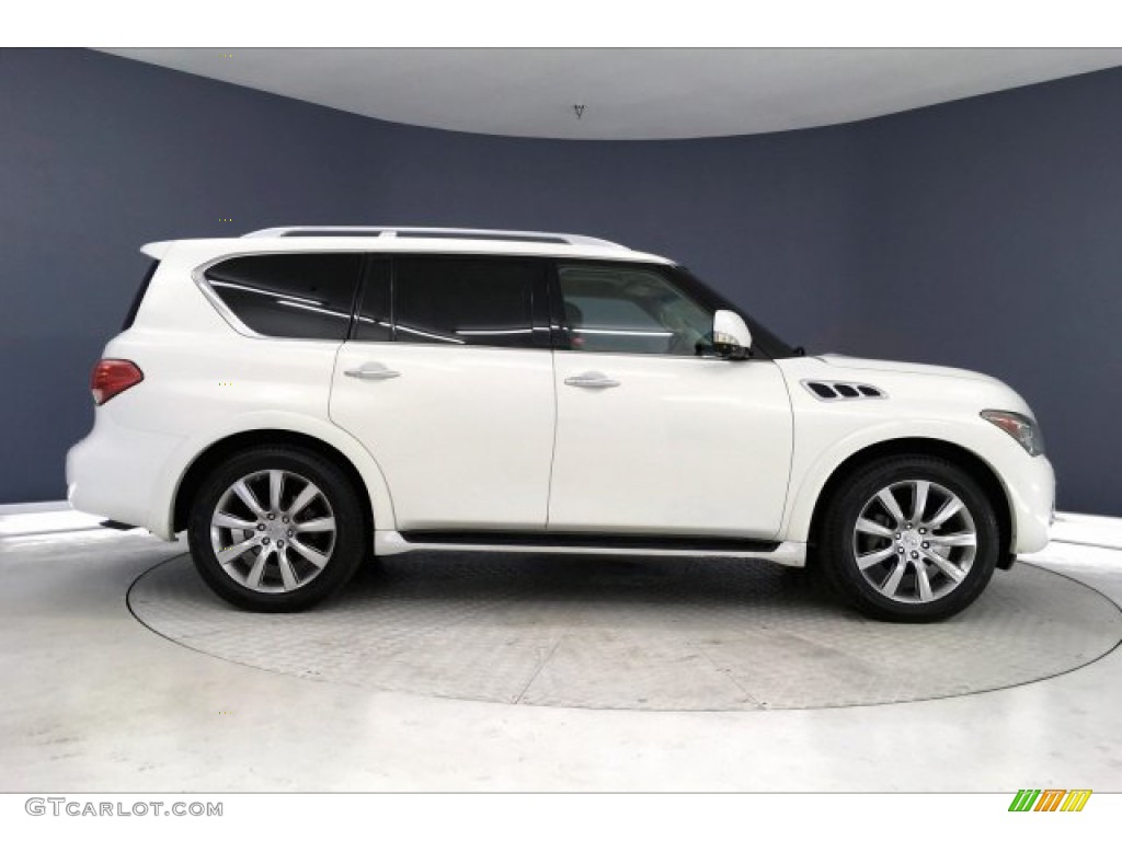 2012 QX 56 - Moonlight White / Graphite photo #30