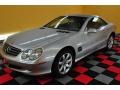 2003 Brilliant Silver Metallic Mercedes-Benz SL 500 Roadster  photo #20