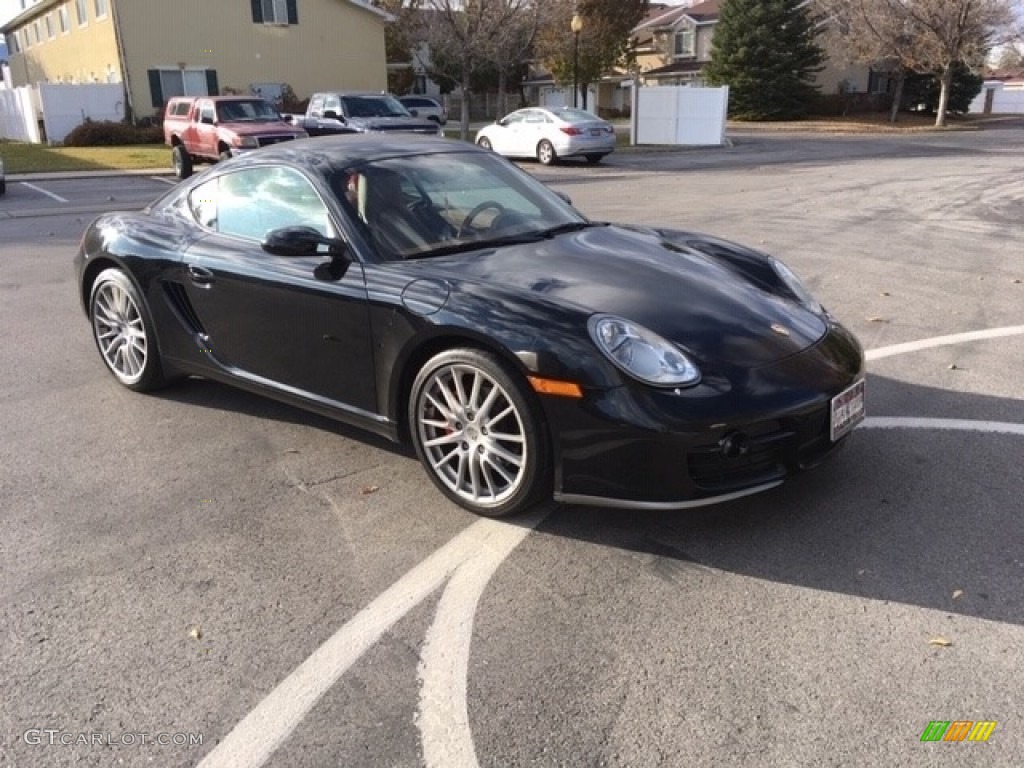 2006 Cayman S - Black / Sand Beige photo #3