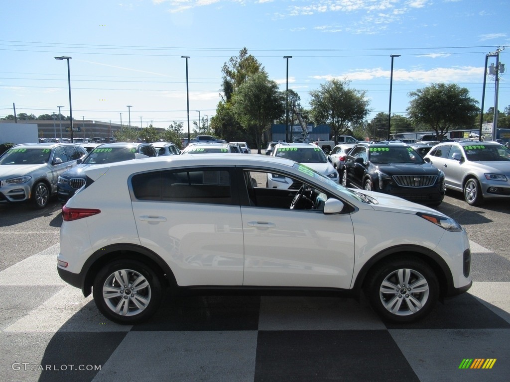 2017 Sportage LX - Clear White / Black photo #3