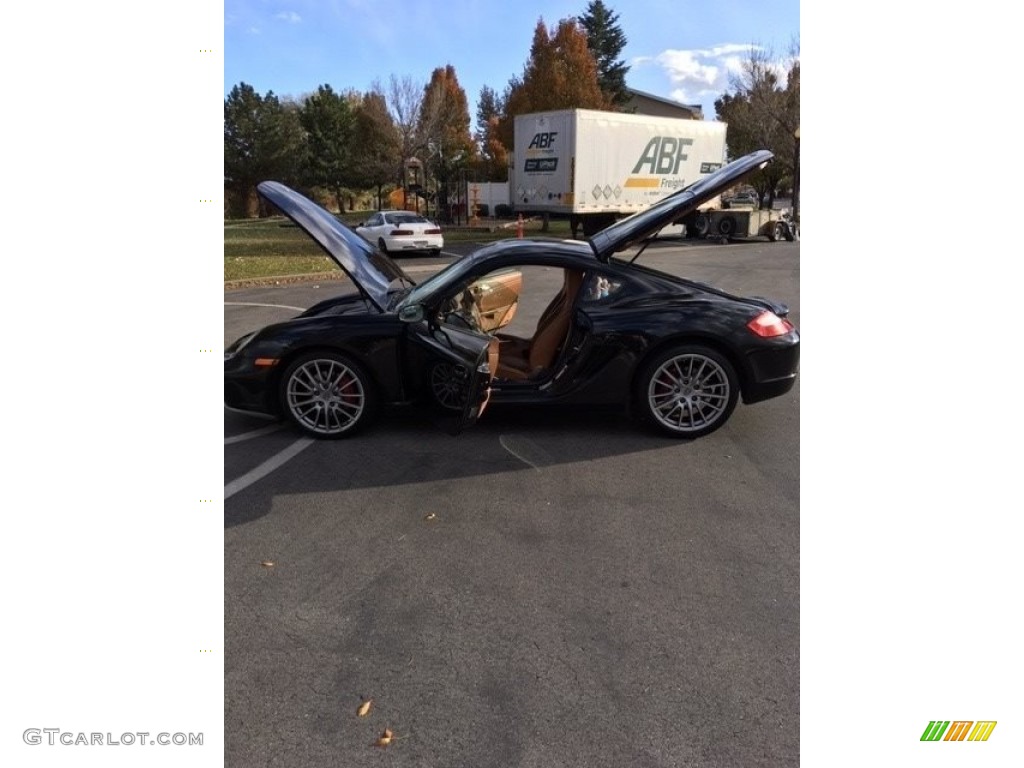 2006 Cayman S - Black / Sand Beige photo #5