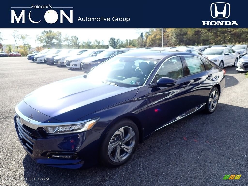 2020 Accord EX-L Sedan - Obsidian Blue Pearl / Gray photo #1