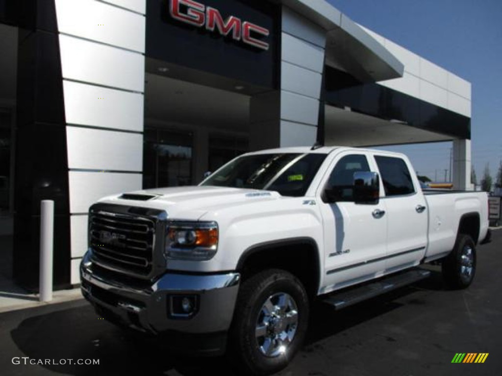 2019 Sierra 3500HD SLT Crew Cab 4WD - Summit White / Jet Black photo #1