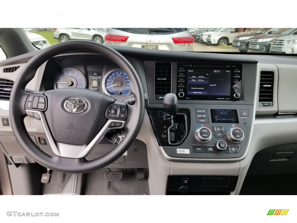 2020 Toyota Sienna LE Ash Dashboard Photo #135764459