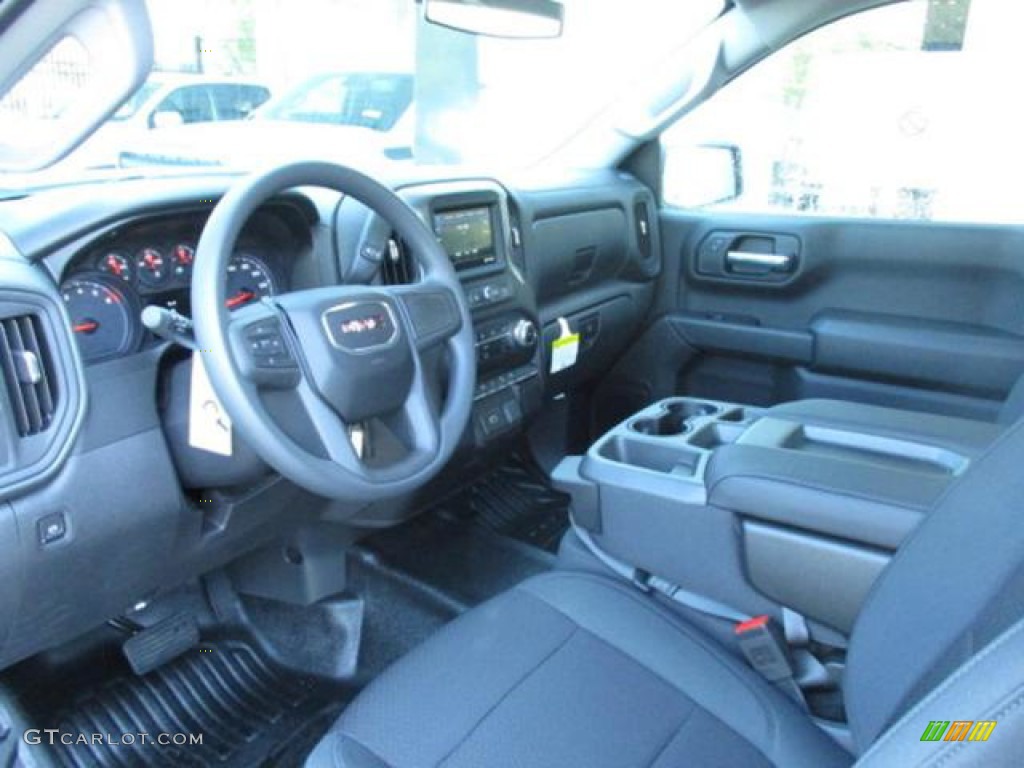 Jet Black Interior 2019 GMC Sierra 1500 Regular Cab Photo #135764888