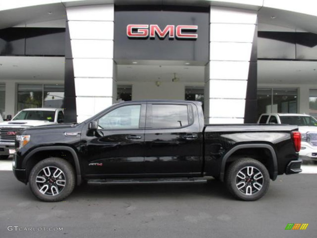 Onyx Black 2019 GMC Sierra 1500 AT4 Crew Cab 4WD Exterior Photo #135765185