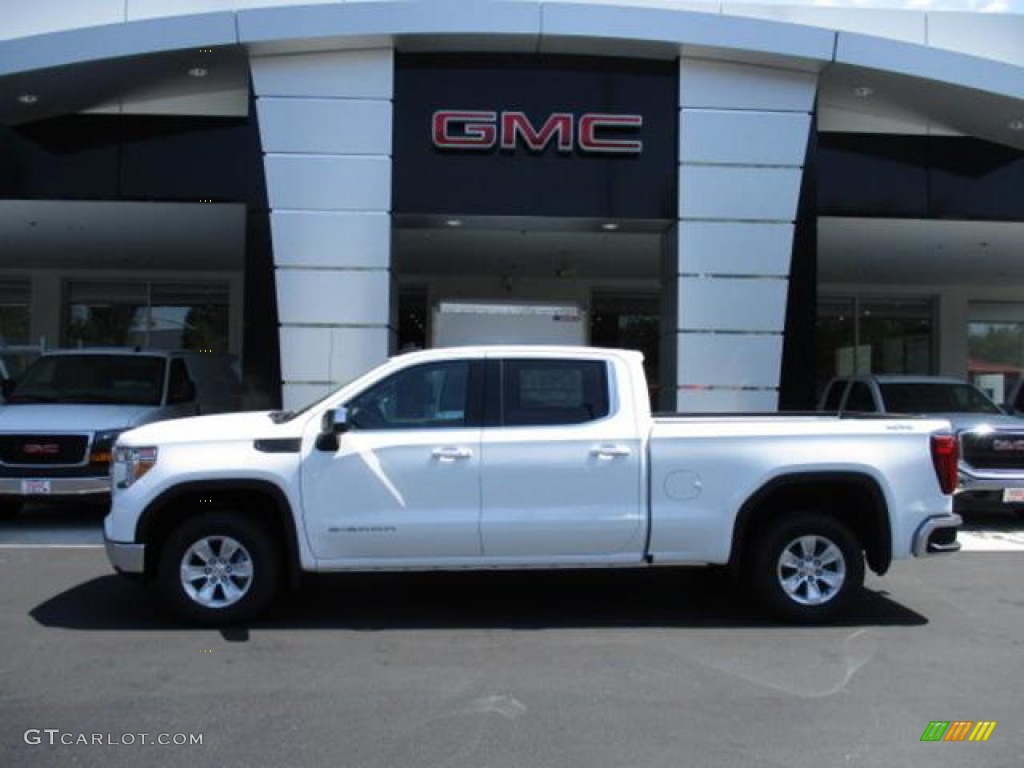 Summit White 2019 GMC Sierra 1500 SLE Crew Cab 4WD Exterior Photo #135765263