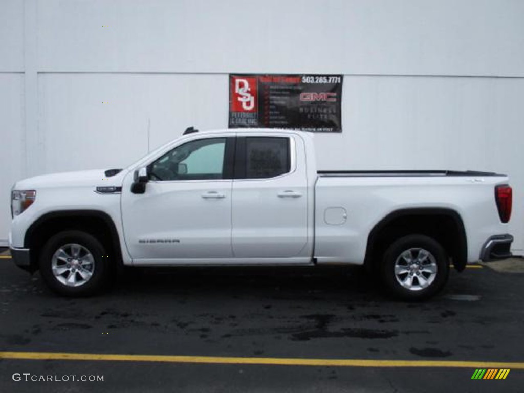 2019 Sierra 1500 SLE Double Cab 4WD - Summit White / Jet Black photo #1