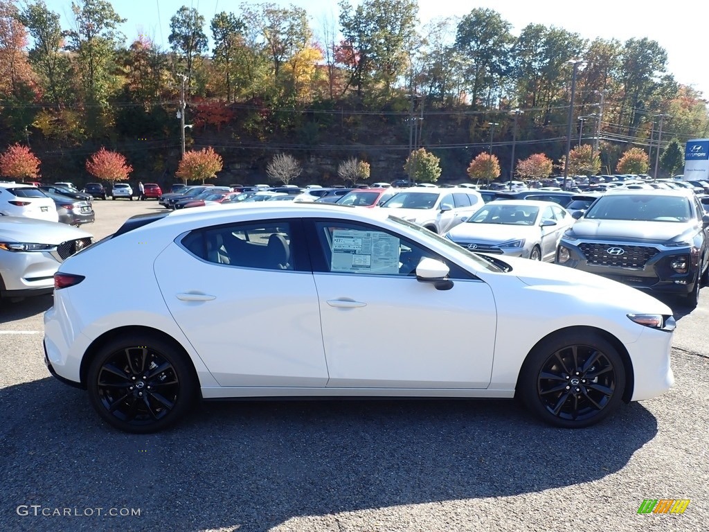 2019 MAZDA3 Hatchback Premium AWD - Snowflake White Pearl Mica / Black photo #1