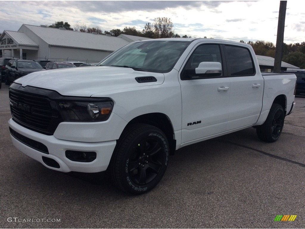 2020 1500 Big Horn Night Edition Crew Cab 4x4 - Bright White / Black photo #5