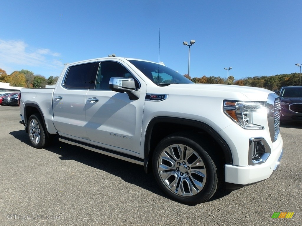 White Frost Tricoat 2020 GMC Sierra 1500 Denali Crew Cab 4WD Exterior Photo #135769799