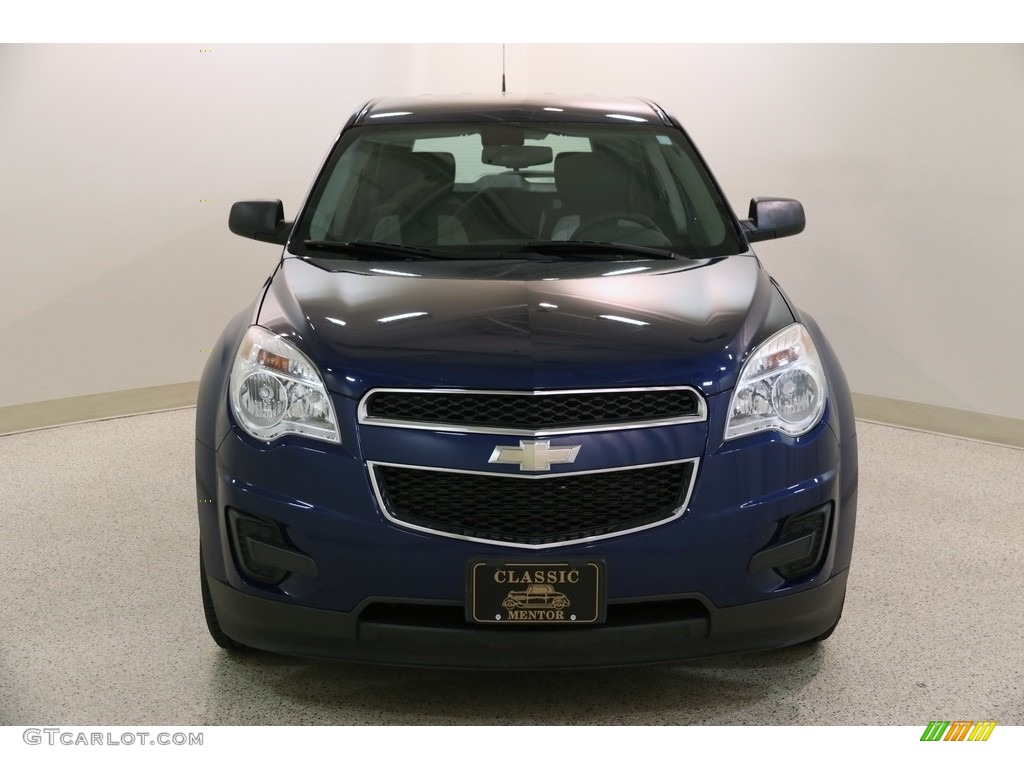 2010 Equinox LS - Navy Blue Metallic / Jet Black/Light Titanium photo #2