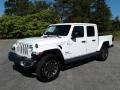 2020 Bright White Jeep Gladiator Overland 4x4  photo #2