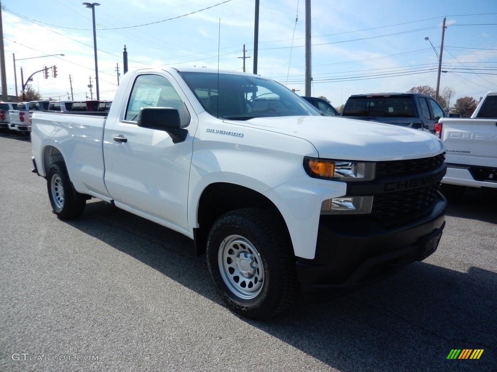 Summit White 2020 Chevrolet Silverado 1500 WT Regular Cab 4x4 Exterior Photo #135771539
