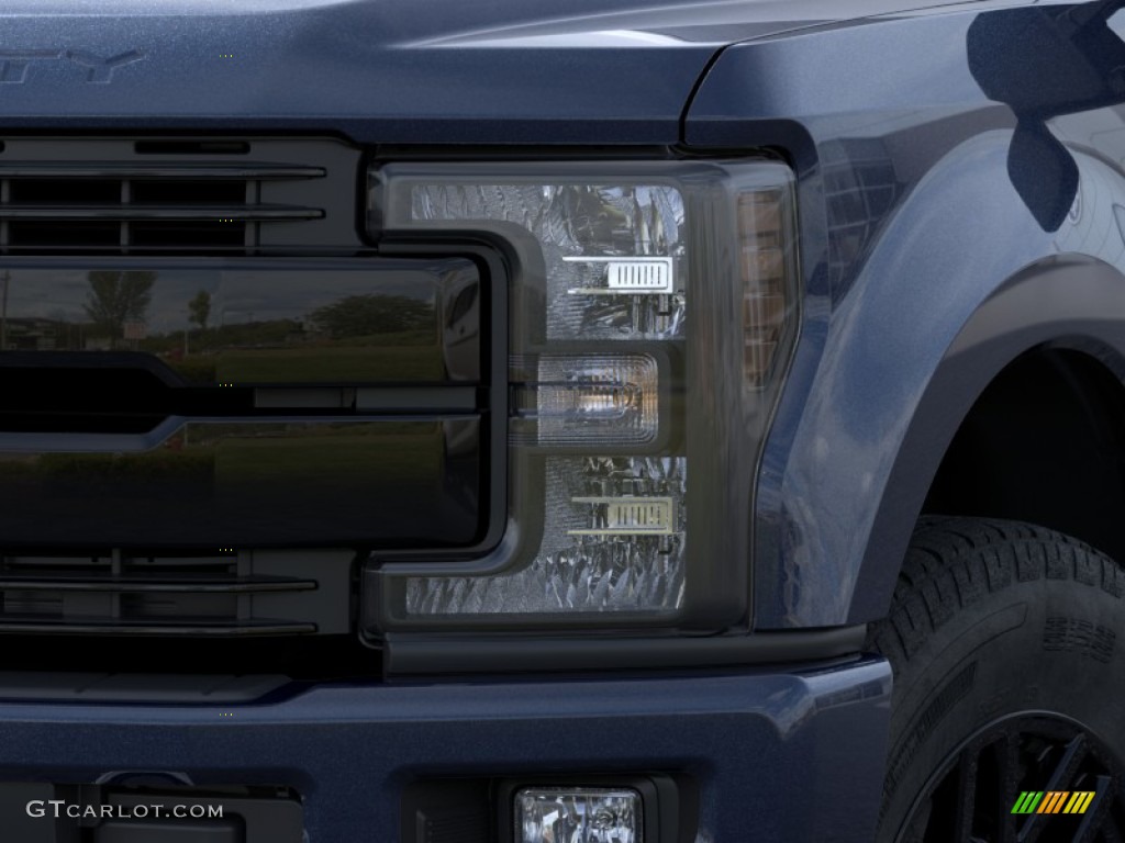 2019 F250 Super Duty Lariat Crew Cab 4x4 - Blue Jeans / Black photo #18