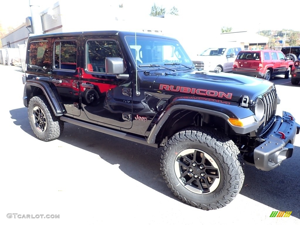 Black 2020 Jeep Wrangler Unlimited Rubicon 4x4 Exterior Photo #135775769