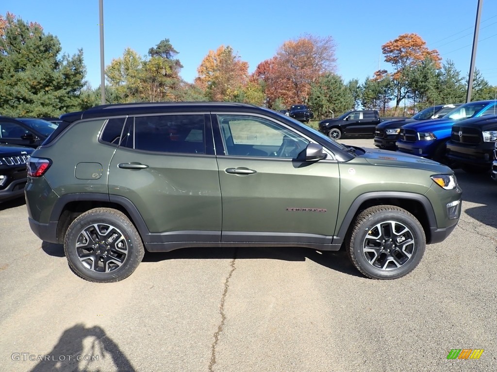 Olive Green Pearl 2020 Jeep Compass Trailhawk 4x4 Exterior Photo #135776450