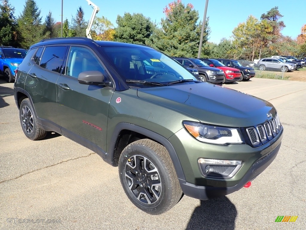 Olive Green Pearl 2020 Jeep Compass Trailhawk 4x4 Exterior Photo #135776474