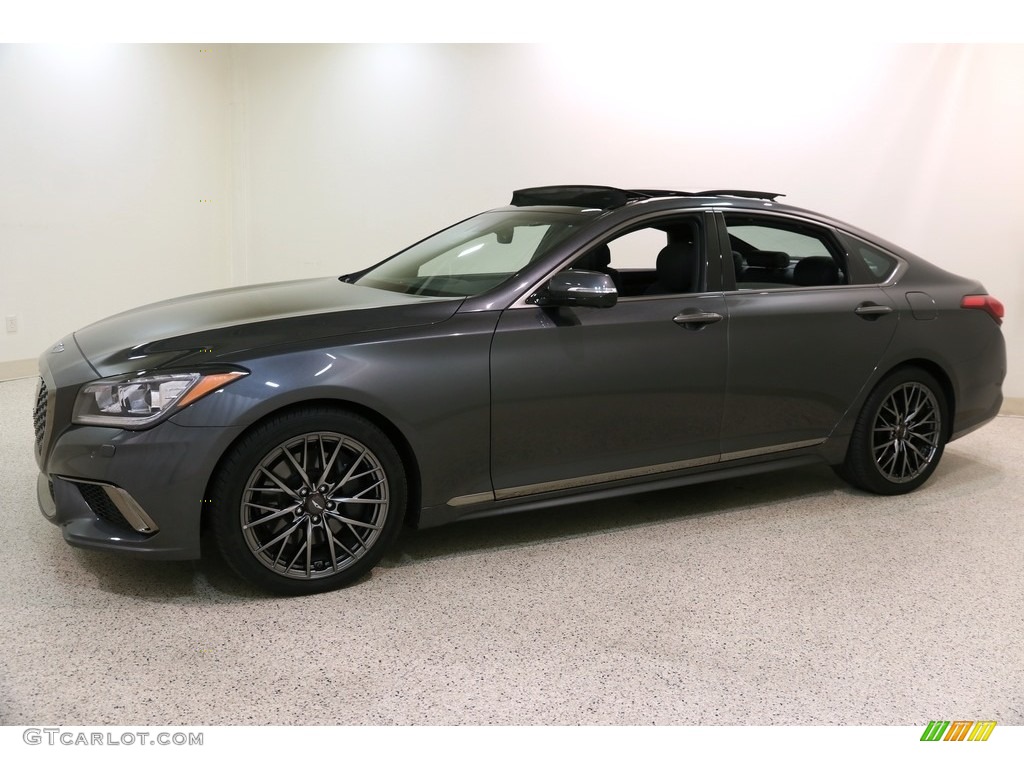 2019 Genesis G80 AWD - Himalayan Gray / Black photo #3