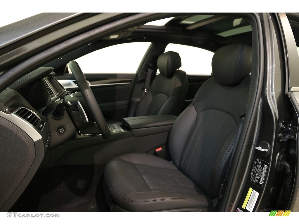 Black Interior 2019 Hyundai Genesis G80 AWD Photo #135776714