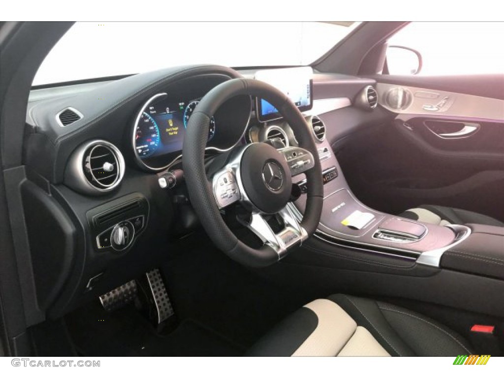 Platinum White Pearl/Black Interior 2020 Mercedes-Benz GLC AMG 63 S 4Matic Coupe Photo #135777865