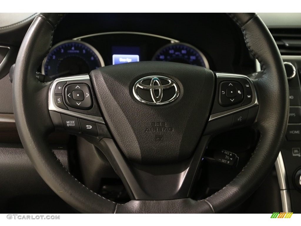 2017 Camry XLE - Blizzard White Pearl / Black photo #7