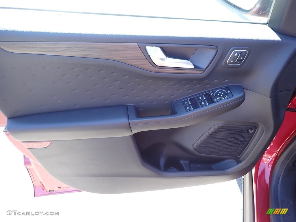 2020 Ford Escape Titanium 4WD Ebony Black Door Panel Photo #135779711