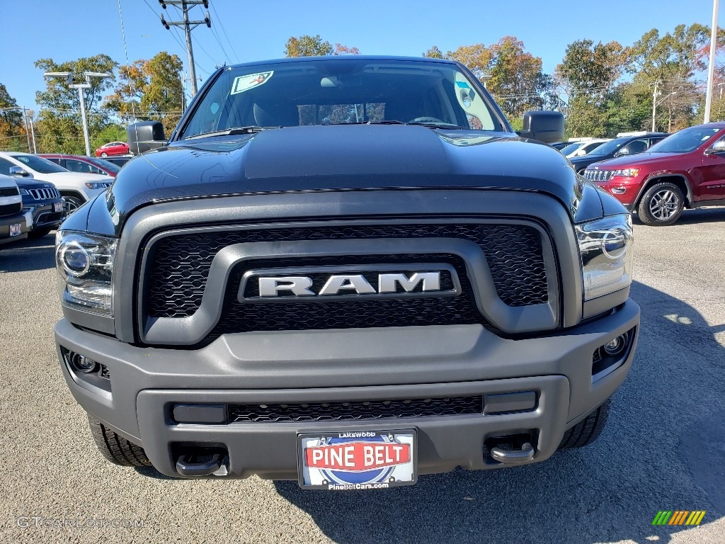2019 1500 Classic Warlock Quad Cab - Diamond Black Crystal Pearl / Black/Diesel Gray photo #2