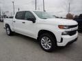 2019 Summit White Chevrolet Silverado 1500 Custom Crew Cab 4WD  photo #3