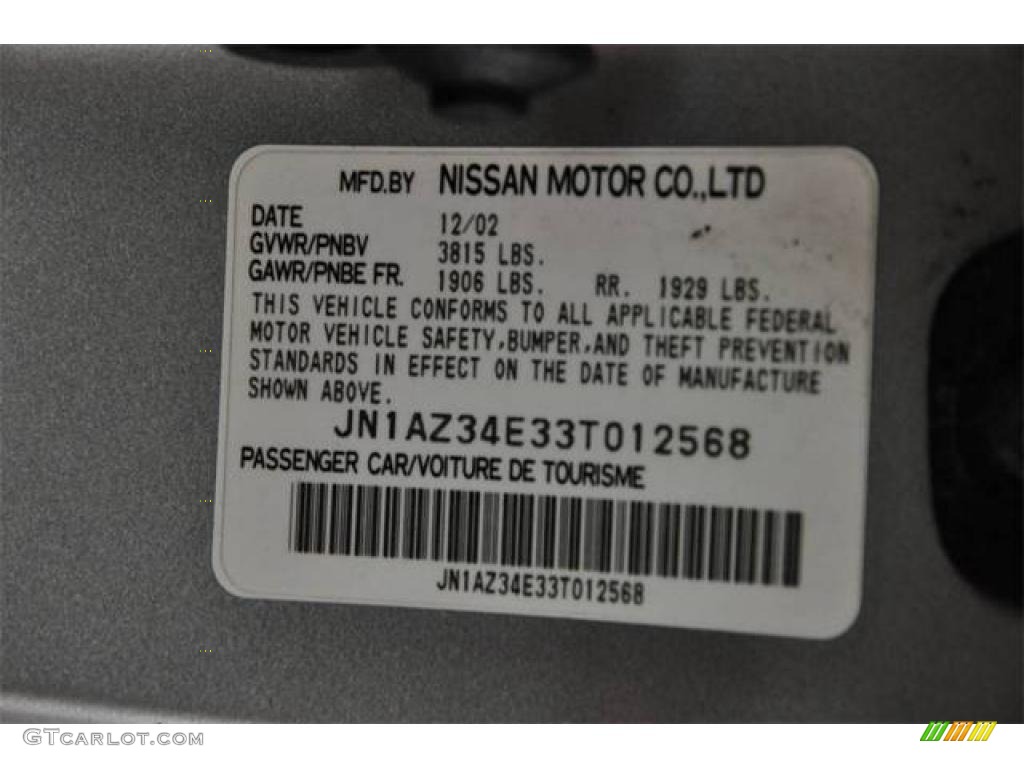 2003 350Z Enthusiast Coupe - Chrome Silver / Carbon Black photo #9