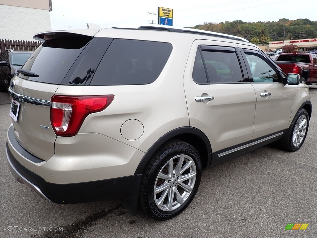 2017 Explorer Limited 4WD - White Gold / Medium Light Camel photo #6