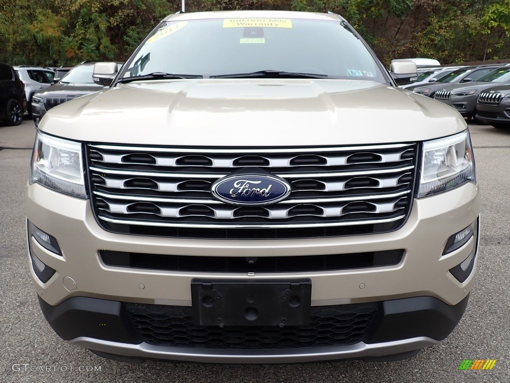 2017 Explorer Limited 4WD - White Gold / Medium Light Camel photo #9