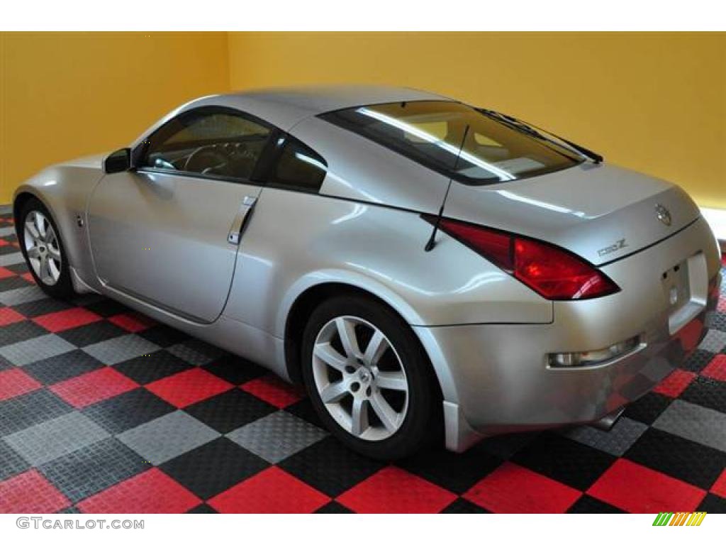 2003 350Z Enthusiast Coupe - Chrome Silver / Carbon Black photo #17