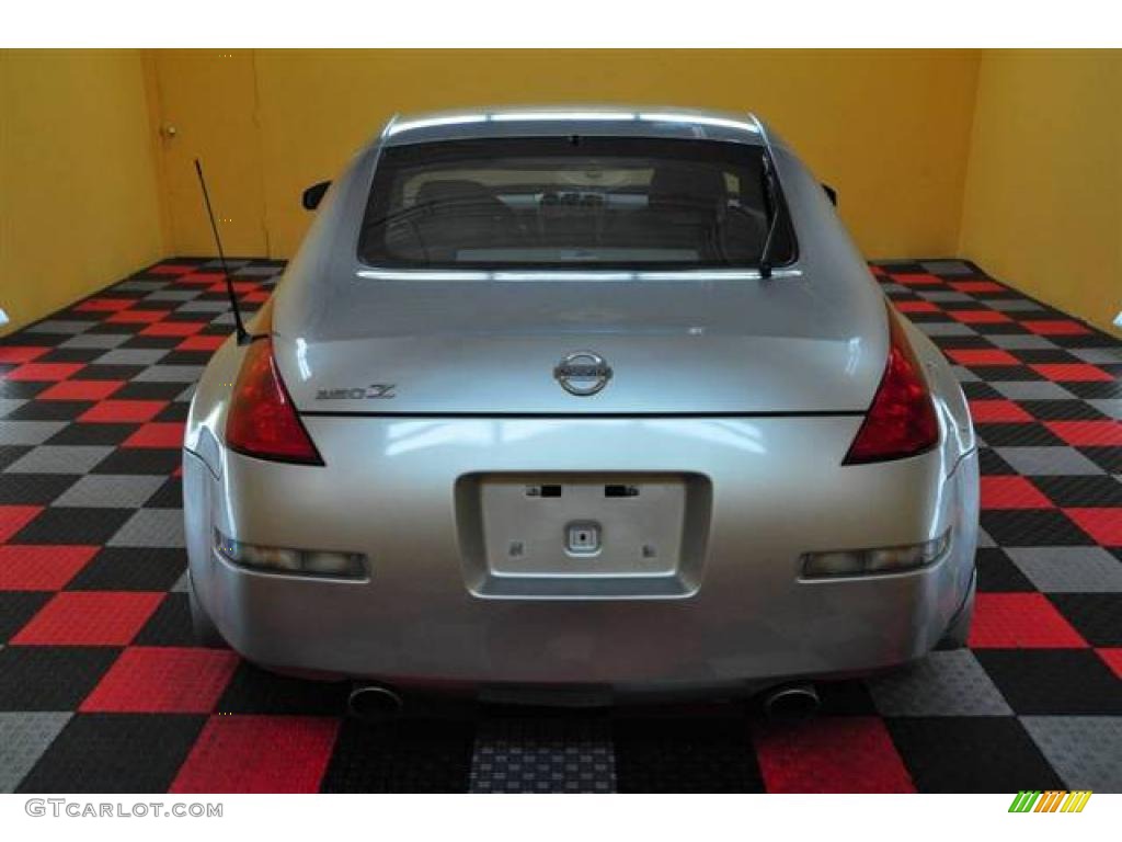 2003 350Z Enthusiast Coupe - Chrome Silver / Carbon Black photo #18
