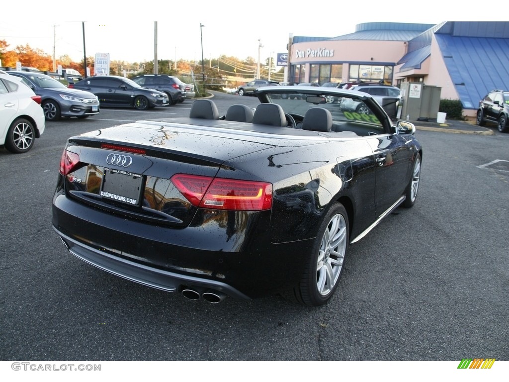 2016 S5 Premium Plus quattro Cabriolet - Mythos Black Metallic / Black photo #5