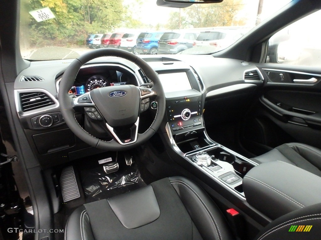Ebony Interior 2020 Ford Edge ST AWD Photo #135786548
