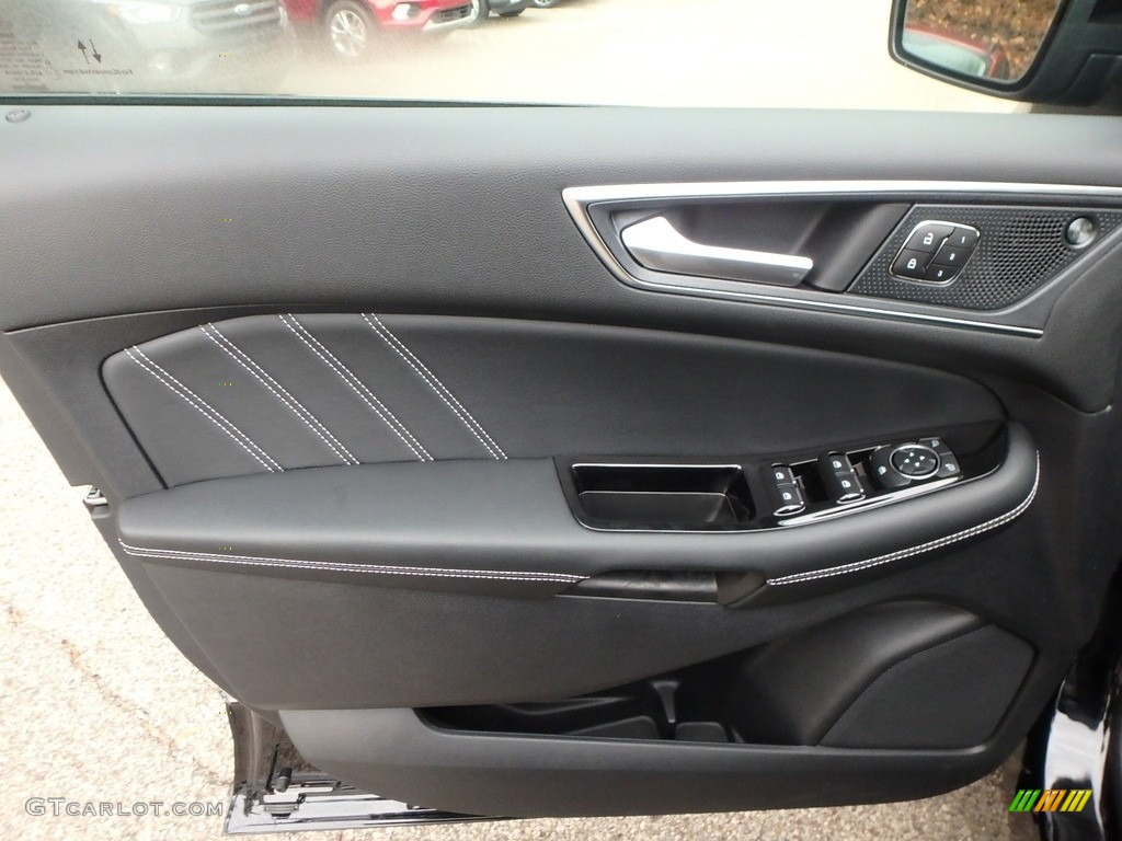 2020 Ford Edge ST AWD Ebony Door Panel Photo #135786572