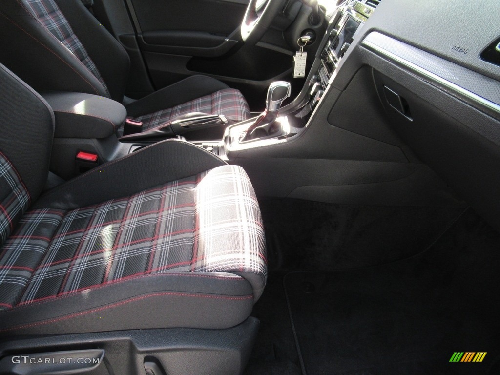 2019 Golf GTI S - White Silver Metallic / Titan Black/Clark Plaid photo #12